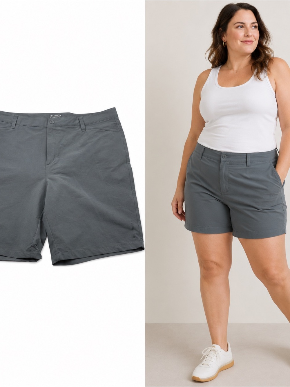 Merrell Hiking Shorts Womens 16 Gray Stretch Lightweight Outdoor Active